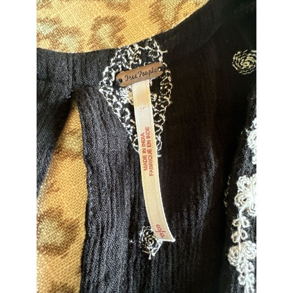 EUC, Free People Light Gauzy Boho Top Small - Picture 3 of 5